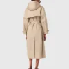 Trenchcoat mit abnehmbarer Kapuze