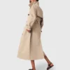 Trenchcoat mit abnehmbarer Kapuze