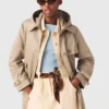 Trenchcoat mit abnehmbarer Kapuze
