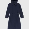 Trenchcoat mit abnehmbarer Kapuze mit Strasssteinen