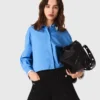 Tweed-Shorts mit Strasssteinen