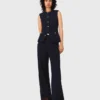 Tweedhose mit geradem Bein