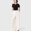 Tweedhose mit weitem Bein