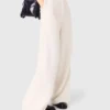 Tweedhose mit weitem Bein