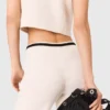 Weit geschnittene Hose in Tweed-Optik