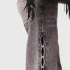 Weite Jeans mit Perlenverzierung